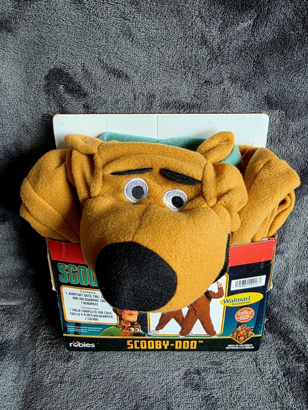 New Scooby-Doo Toddler Halloween Costume Jumpsuit with tail & tag Headpiece